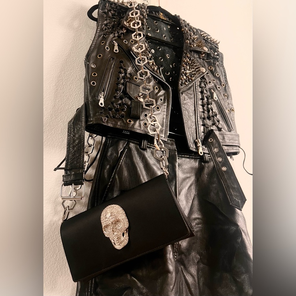 Philipp Plein Clutch Chain Purse
